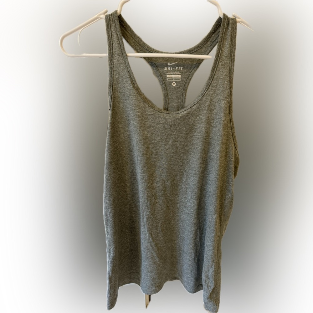 Nike dri-fit heather gray racerback athletic tank